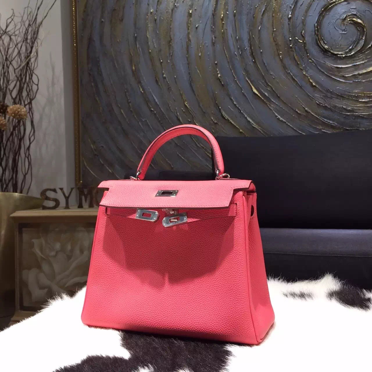 hermes kelly 25 rose lipstick
