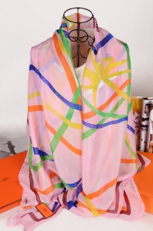 Hermes Silk Scarf Pink RS19529