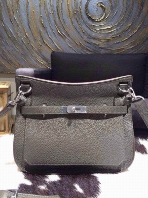 Hermes Jypsiere 28cm Gypsy Bag Elephant Gray 6C Togo Palladium RS01182