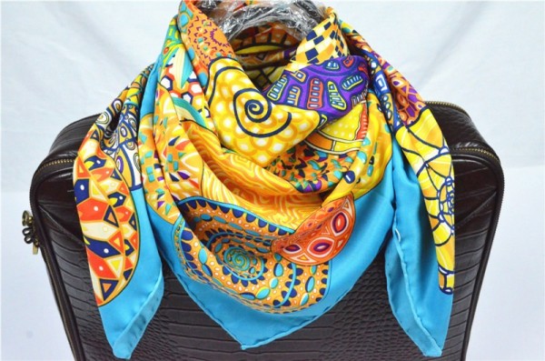 Replica Luxury Hermes 90cm Silk Scarf- 9 RS13437